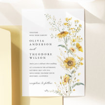 Girasoles Amarillos Flor Silvestre Boda