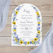 Girasoles Arcos de Boda del Jardín de Rosas Azules