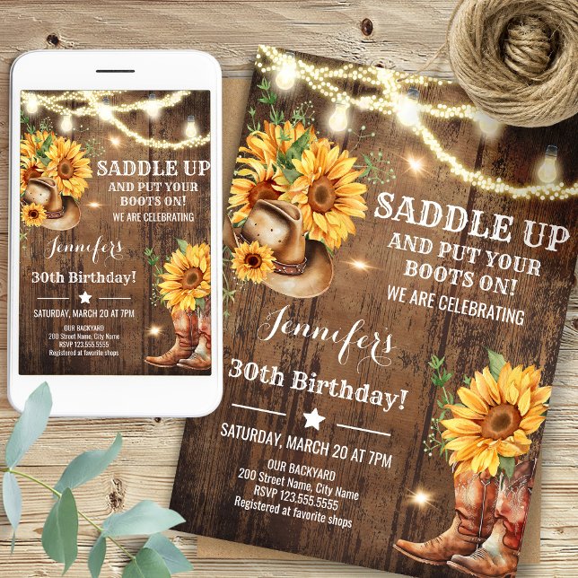 Invitación Girasoles Cumpleaños Girasoles (Subido por el creador)