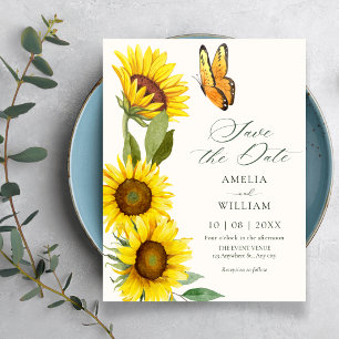 Invitación Girasoles florecen boda