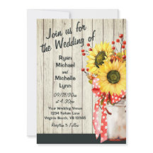 Girasoles rusos en madera todo en un Boda