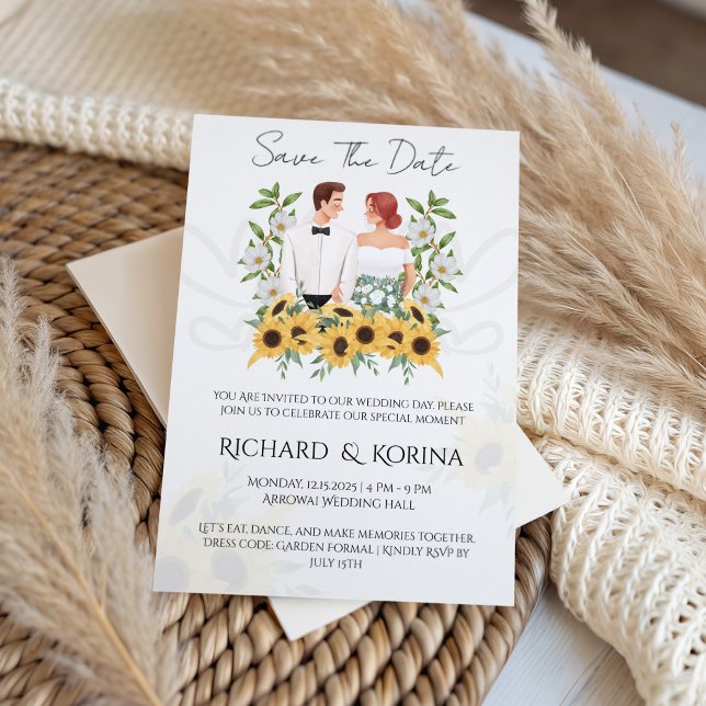Invitación Girasoles Salva la Fecha (Subido por el creador)