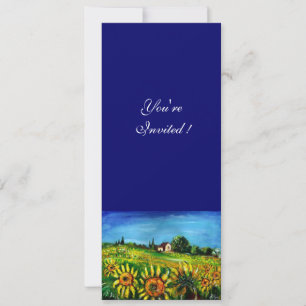 INVITACIÓN GIRASOLES Y CAMPO EN TOSCANA,