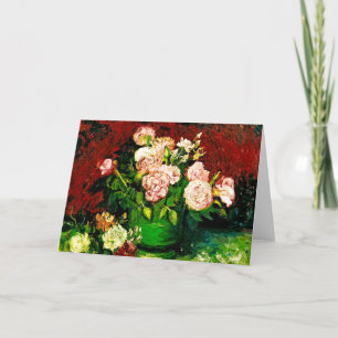 Invitación Girasoles y Rosas de Van Gogh