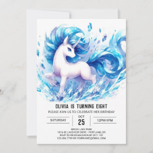 Invitación Girly Personalizado Horse Birthday