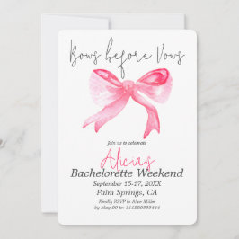 Invitación Girly se inclina antes de prometer una Bachelorett