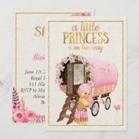 Invitación gitana de Baby Shower con el bebé
