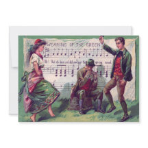 Gitano irlandés con el uso de la Jig Verde