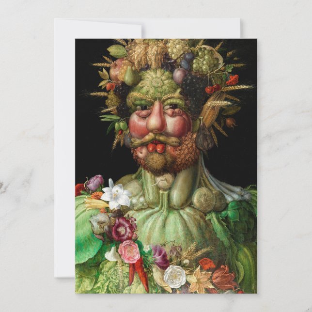 Invitación Giuseppe Arcimboldo - Vertumnus (Anverso)