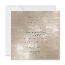 Glam Beige Ivory Velvet Bridal Shower