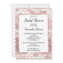 Glam Blush Rosa Brillo Ladrillos Despedida de Solt