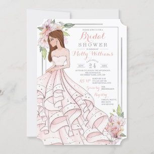 Invitación Glam Chica Bride Bridal Shower