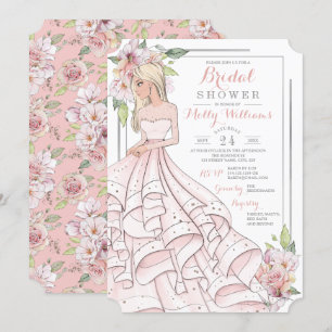 Invitación Glam Chica Bride Bridal Shower