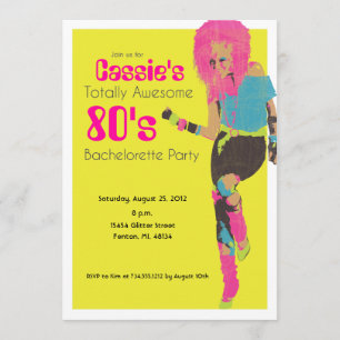 Invitación Glam de los 80
