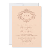 Glam Faux Rosa Gold en Rubor Boda Rosa