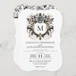 Invitación Glam Floral Vintage