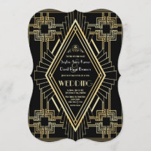 Glam Gold Black Great Gatsby Boda