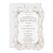Glam Gold Fleur-de-lis Great Gatsby Bridal Shower