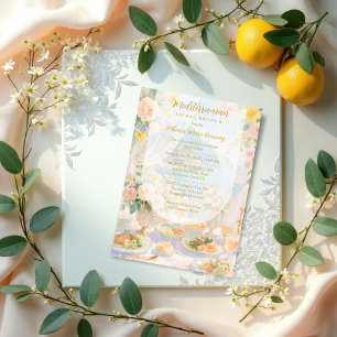 Invitación Glam Gold Mediterranean Bridal Brunch Vintage