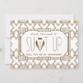 Invitación Glam Great Gatsby ¿SERÁS MI GRUPO?