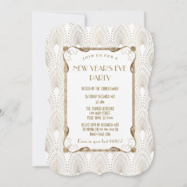 Invitación Glam Old Hollywood Great Gatsby New Year Fiesta