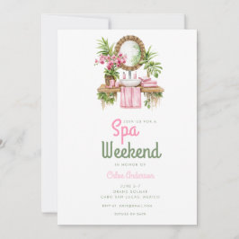 Invitación Glam Pink Summertime | Bachelorette Weekend