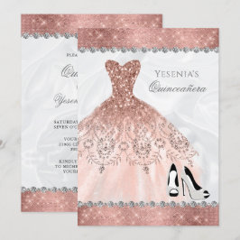Invitación Glam Quinceanera