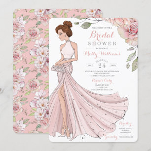 Invitación Glam Redhead Bridal Bridal Shower