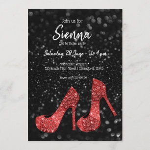Invitación Glam Shoes High Heels para todas las ocasiones