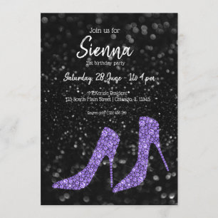 Invitación Glam Shoes High Heels para todas las ocasiones