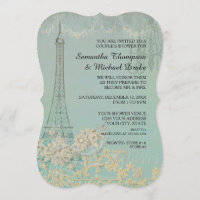 Glam Vintage Paris Parisino Ducha de Parejas de Es