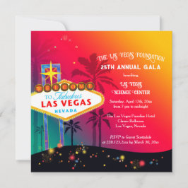 Invitación Glamorosa Gala anual de caridad de Las Vegas