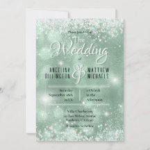 Glamoroso Aqua Purpurina Boda de lujo