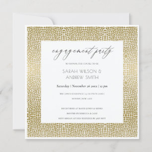 INVITACIÓN GLAMOROUS GOLD WHITE PONE LA PARTICIPACIÓN MOSAICA