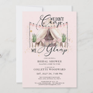Invitación Glamping Bridal Shower Fiesta Bajo Las Estrellas R