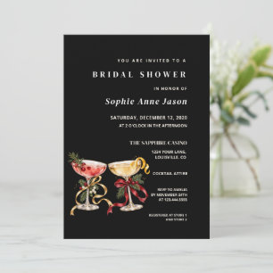 Invitación Glamurosa despedida de soltera en Vegas con acuare