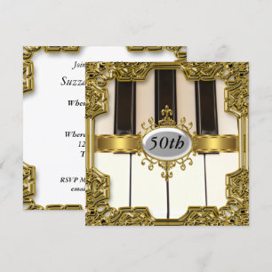 Invitación glamurosa y caliente de cumpleaños con