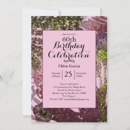 Invitación Glamurosos Florecientes Indios Brillantes | Rosa B
