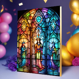 Invitación Glass de cumpleaños de la reina Seted