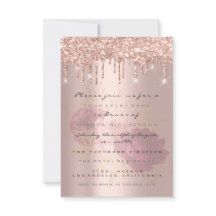 Glitter Drips Rose Gold  Bridal Dulces 16 Marsala