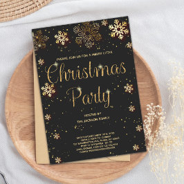 Invitación Glitter Snow Christmas Invitations