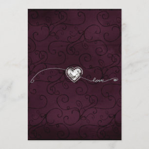 Invitación Glitz de Borgoña