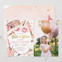 Glitz Glam Glamor Fiesta Spa Chica Makeup Cumpleañ