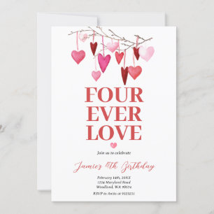 Invitación Globo cardíaco de cumpleaños de San Valentín de cu