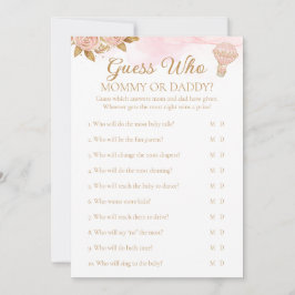 Invitación Globo de aire caliente Baby Shower Adivina quién e