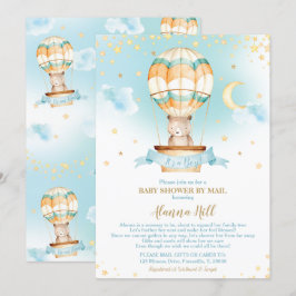 Invitación Globo de aire caliente Baby Shower por correo Tedd