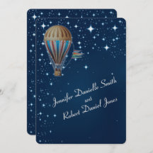 Globo de aire caliente de cosecha virgen en Boda n