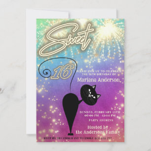 Invitación Globo de gatitos divertidos de Guay enciende fuego