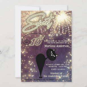 Invitación Globo de gatitos divertidos de Guay enciende fuego
