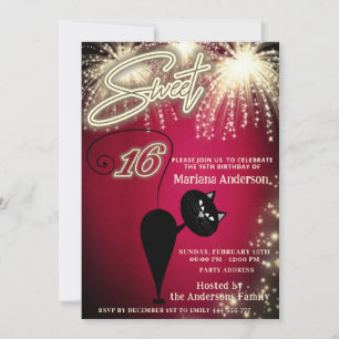 Invitación Globo de gatitos divertidos de Guay enciende fuego